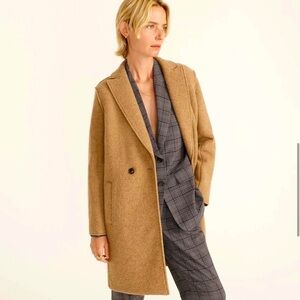 J. CREW Daphne Topcoat in Italian Boiled Wool, Size 2 Petite